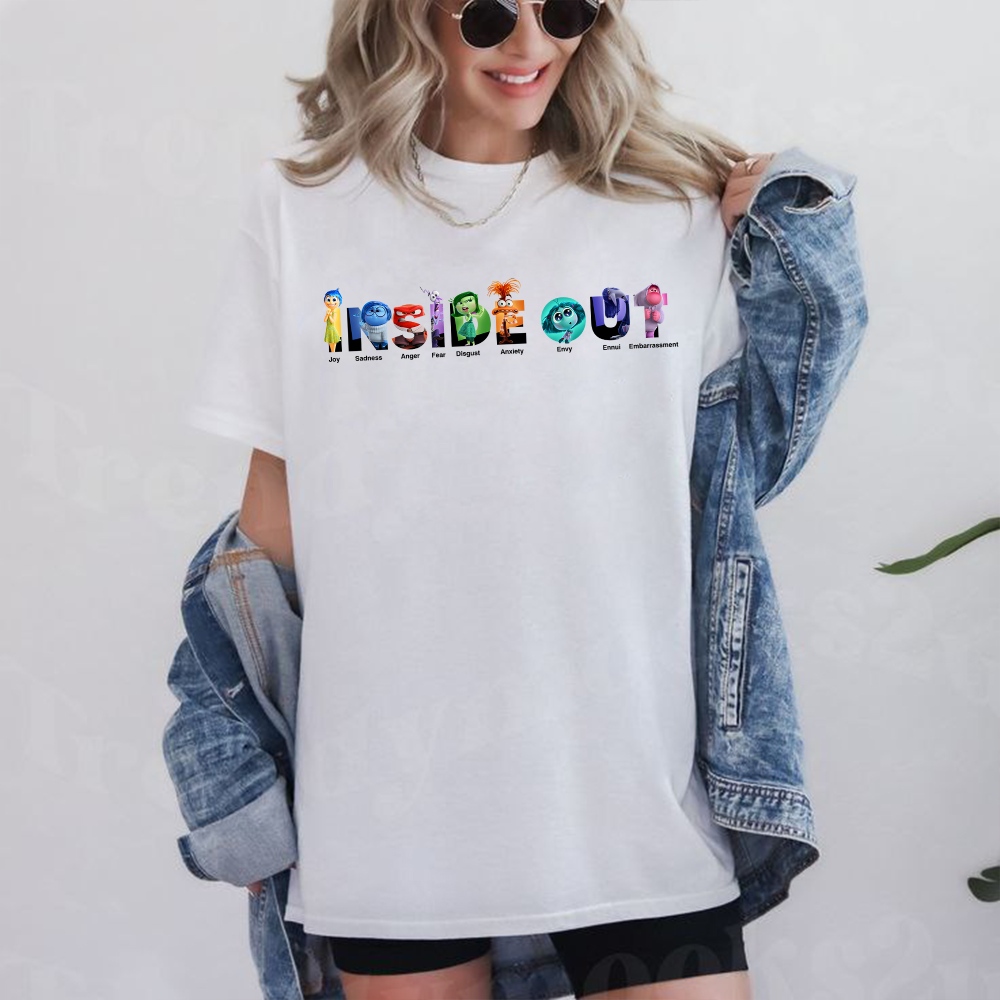 Inside Out Emojis Characters Unisex T-Shirt for Movie Fans