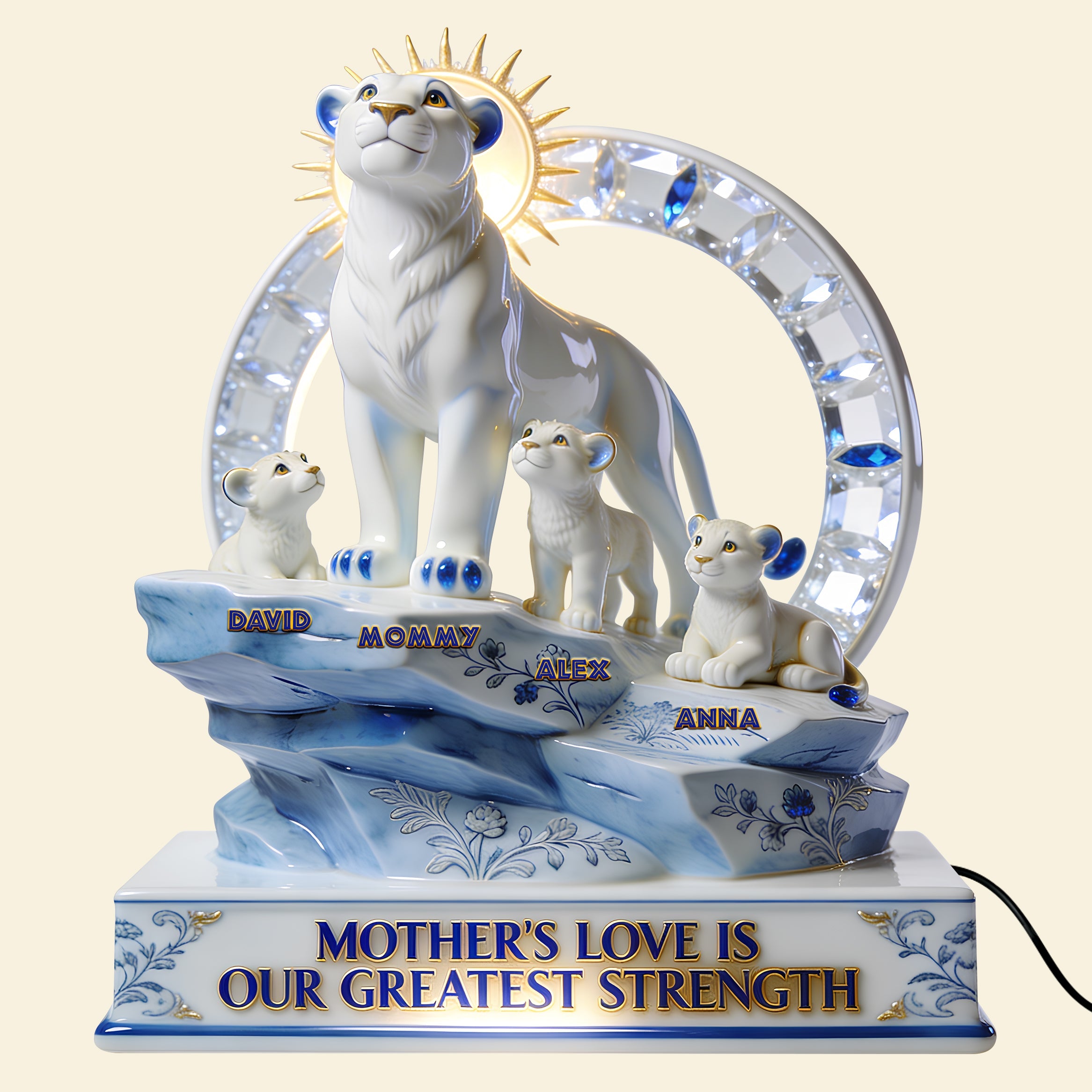 Mom's Love Shines Bright - Personalized Light Box for Moms, Grandma & More Light Box PopCulturePrints
