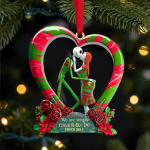 Load image into Gallery viewer, “We are simply meant to be” - Personalized Christmas Ornament for Couples - Custom Gift for Loved Ones Ornament PopCulturePrints
