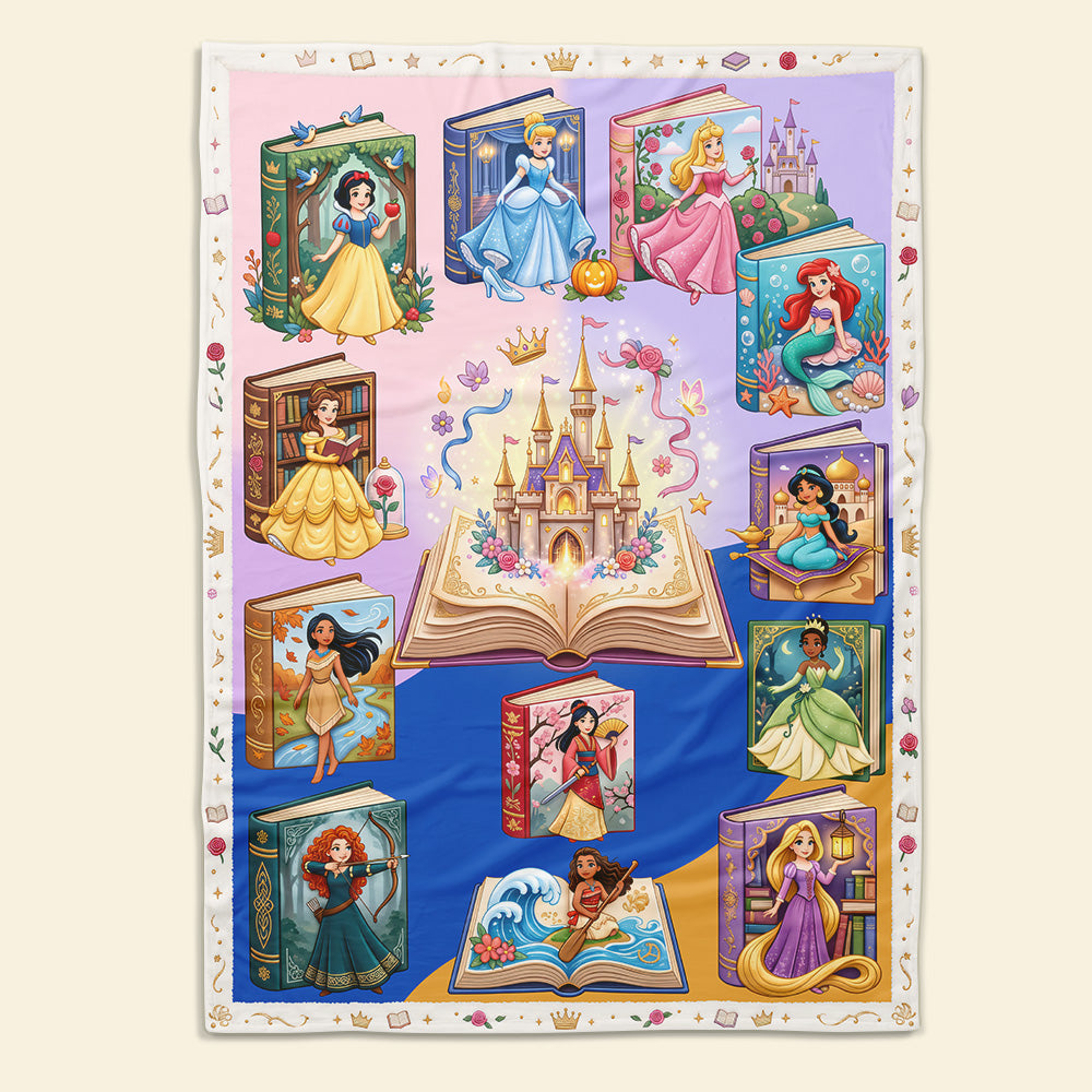 Unleash the Magic: Fairytale Princess Dream Blanket - Personalized Gift for Fantasy Lovers Blanket PopCulturePrints