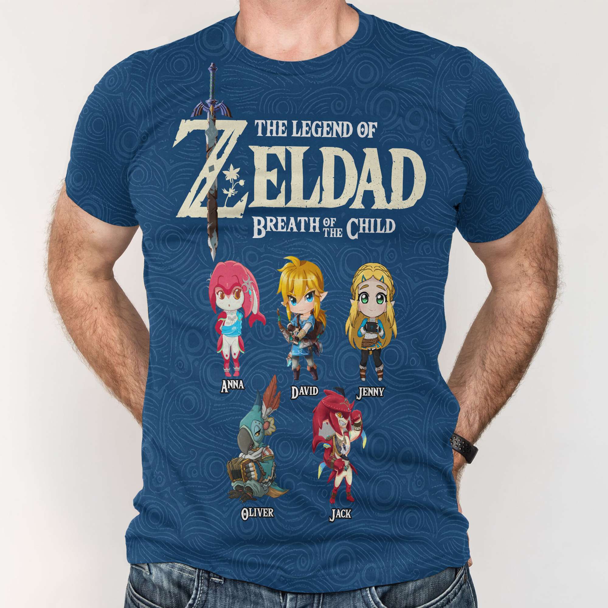 Personalized Zelda-Inspired Dad Shirt - Breath of the Child