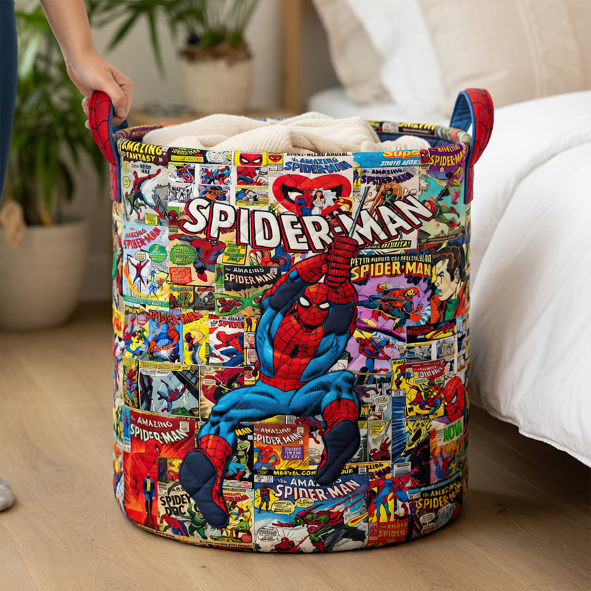 “Unleash the Heroic Spirit!” - Personalized Action Hero Laundry Basket - Perfect Gift for Kids