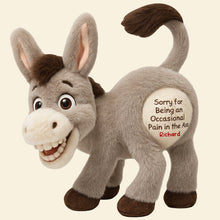 Load image into Gallery viewer, "Bring a Smile to Your Coworkers – Funny Donkey Custom Shape Pillow - Personalized Gifts for Boss, Friends &amp; Office Mates" Pillow PopCulturePrints
