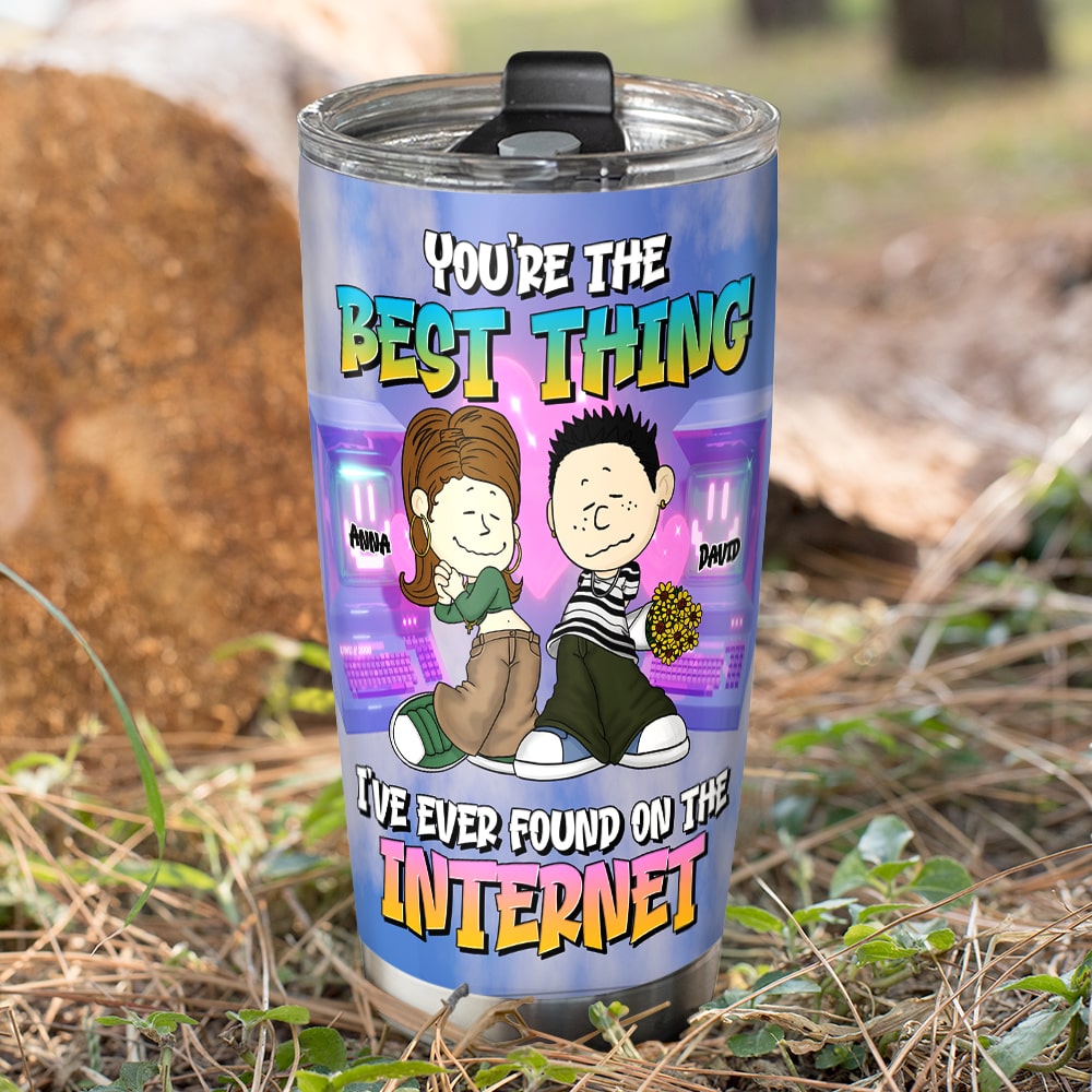 Personalized Couple Tumbler - Best Thing Ever Found Online Tumbler Cup PopCulturePrints