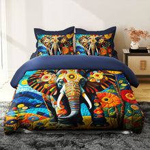 Load image into Gallery viewer, Personalized Elephant Lover Quilt Bed Set Blanket PopCulturePrints
