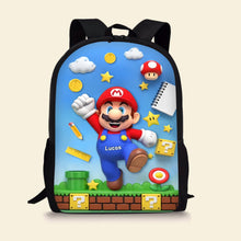 Load image into Gallery viewer, Fun and Adventure Await - Cute Character School Bag - Personalized Gifts for Kids Backpack PopCulturePrints
