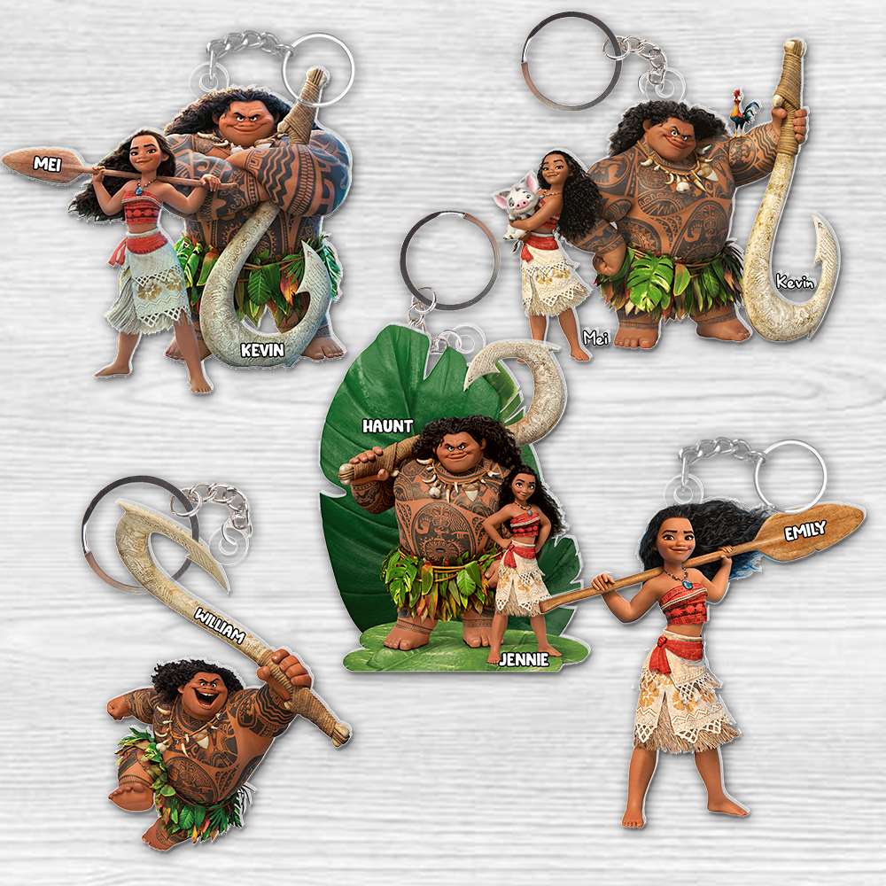 Personalized Movie Lover Acrylic Keychain - Adventure Duo Theme Keychains PopCulturePrints