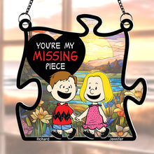 Load image into Gallery viewer, Personalized Couple Suncatcher Ornament - My Missing Piece
