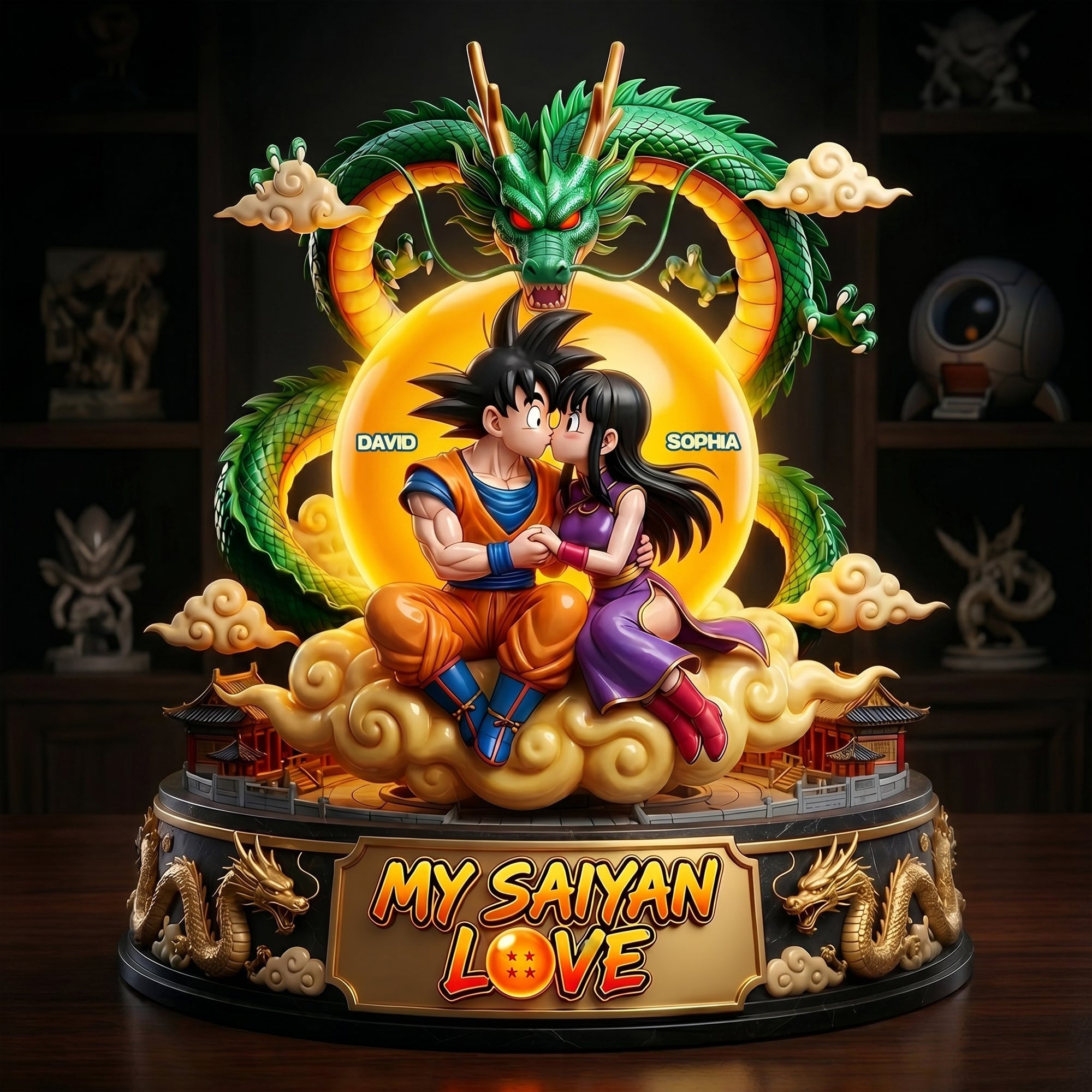 My Saiyan Love Light Box - Personalized Gifts For Couples