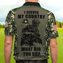 Load image into Gallery viewer, I Served My Country - Veteran Camo Shirt
