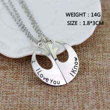 Load image into Gallery viewer, Rebel Alliance Couple Necklace - Personalized Necklace for Fans - Valentine's Day Gifts Necklace PopCulturePrints
