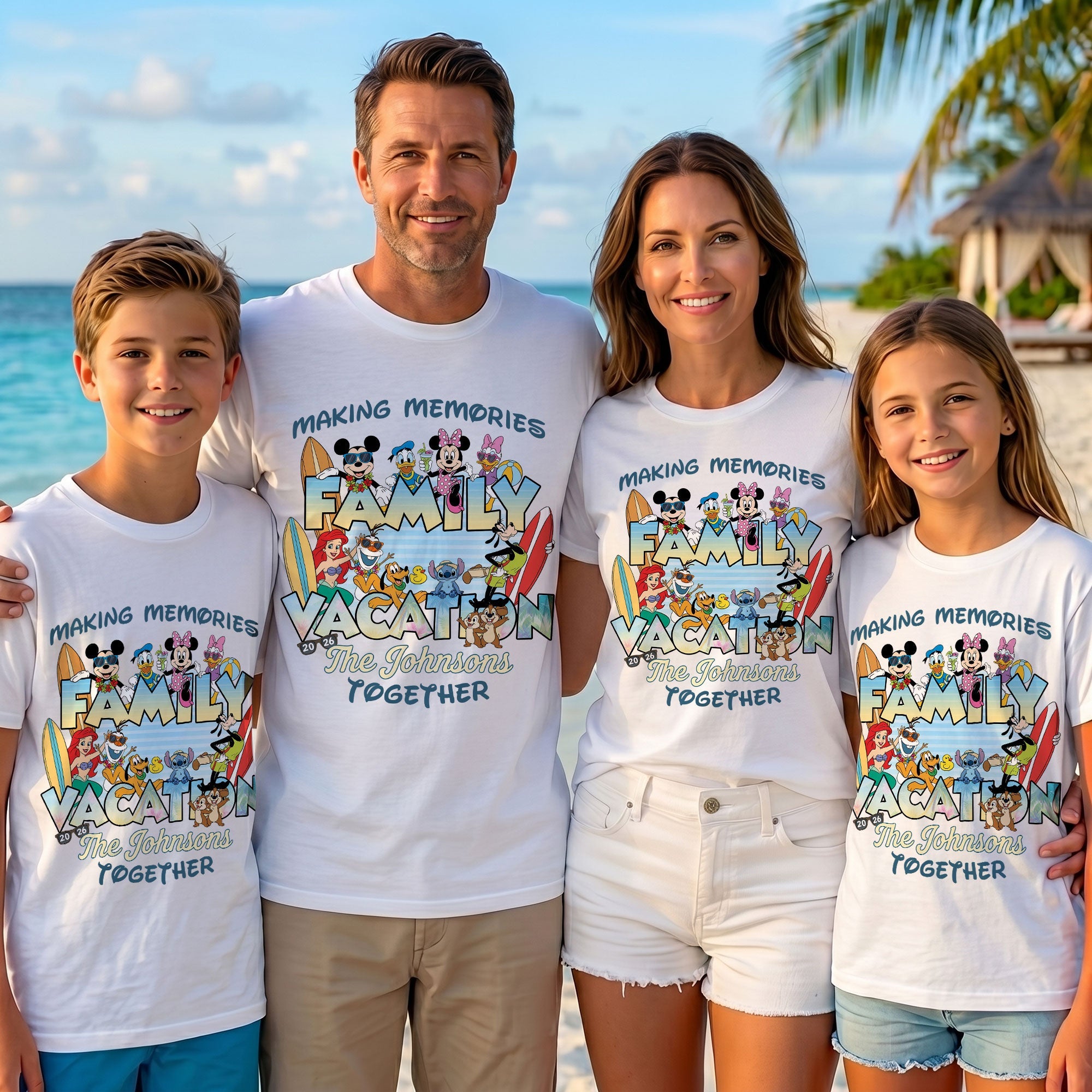 Making Memories, Family Vacation Together - Personalized Matching Shirts for Families