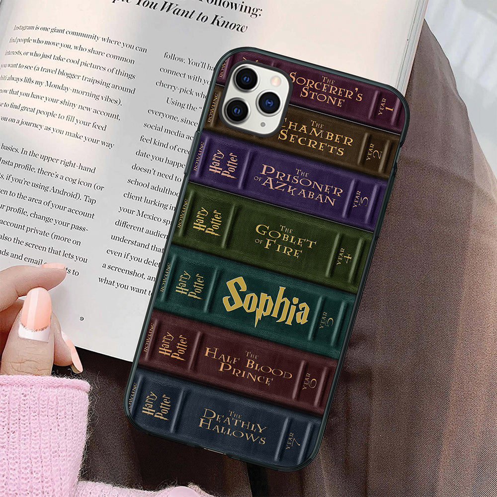 Personalized Harry Potter Book Spine Phone Case