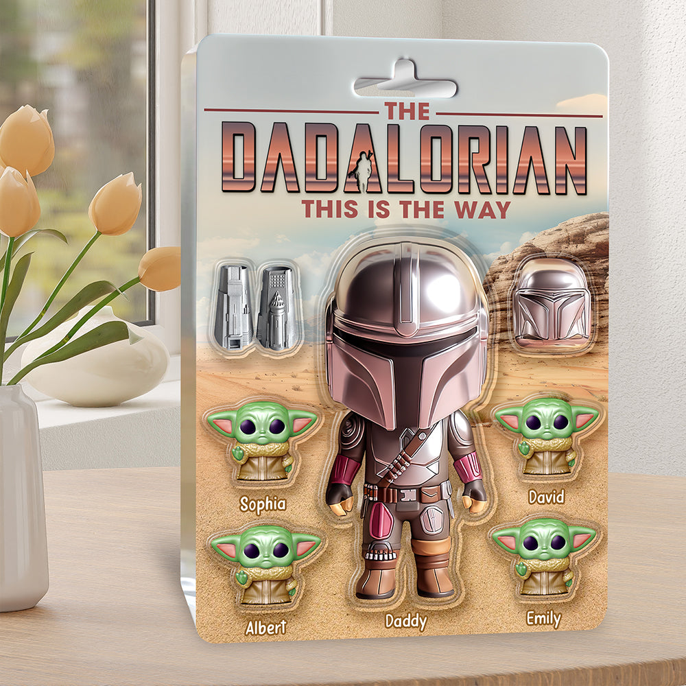 “This is the Way” – Customizable Galaxy Dad Acrylic Plaque - Perfect Gift for Dads, Grandpas, and Fathers Shaped Plaques PopCulturePrints