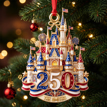 Load image into Gallery viewer, "Celebrate 250 Years of Freedom - Personalized Christmas Ornament"
