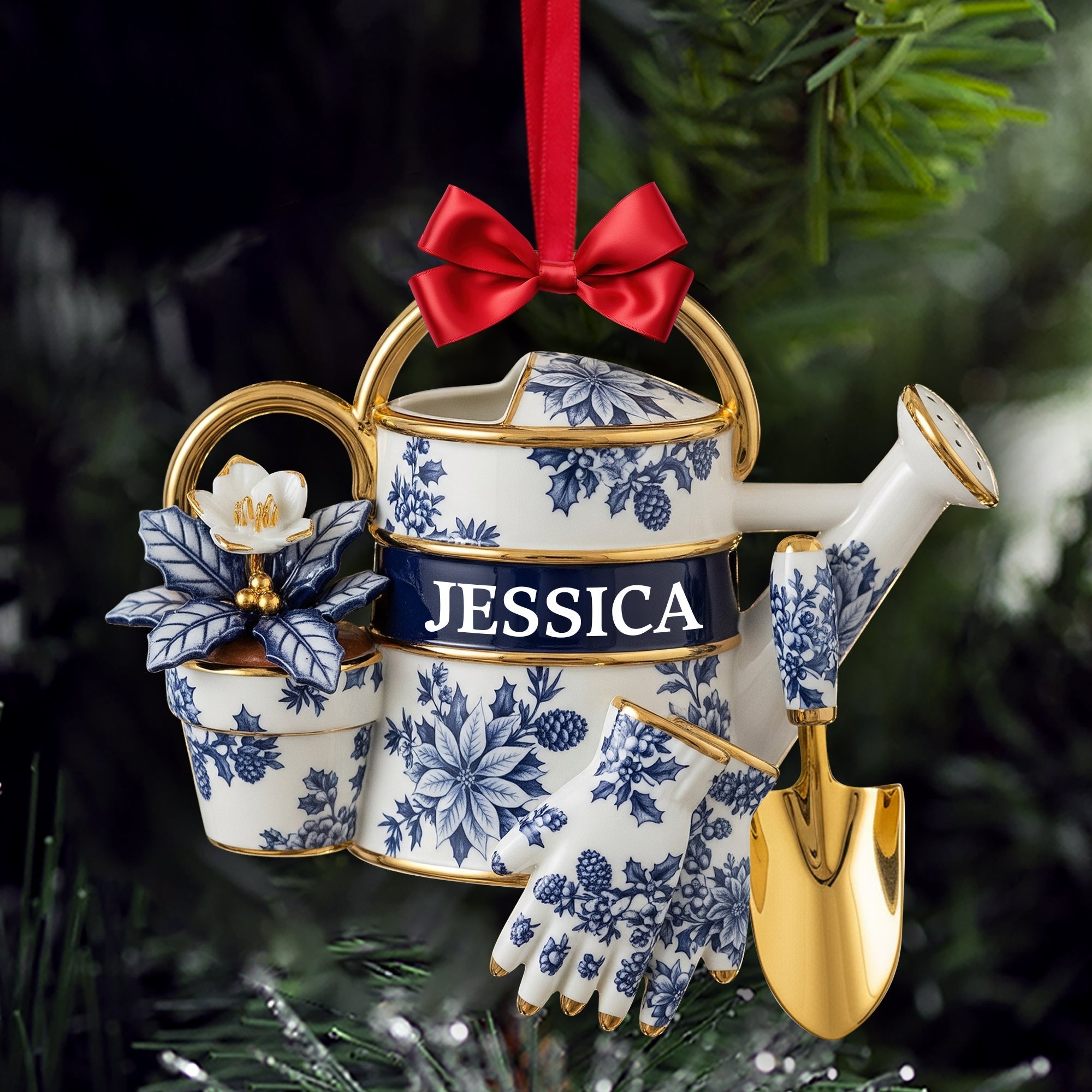 “Celebrate Every Garden Moment” - Personalized Garden Tools Acrylic Ornament - Custom Gift for Garden Lovers Ornament PopCulturePrints