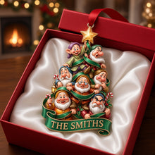 Load image into Gallery viewer, Celebrate Family Unity: Seven Little Friends Christmas Ornament - Personalize Your Gift Ornament PopCulturePrints
