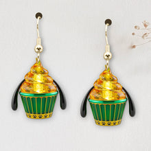 Load image into Gallery viewer, Cute Cupcakes Earrings - Personalized Gifts For Cartoon Lovers Earrings PopCulturePrints
