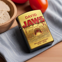 Load image into Gallery viewer, 50th Anniversary &#39;Get Hooked on Nostalgia&#39; Lighter - Personalized Gift for Movie Fans Lighter PopCulturePrints
