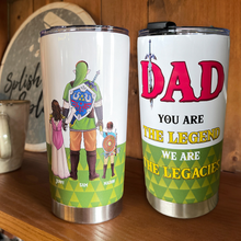 Load image into Gallery viewer, Personalized Legend Dad Tumbler - Custom Names &amp; Design Tumbler Cup PopCulturePrints
