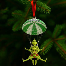 Load image into Gallery viewer, &quot;Celebrate Your Love with a Twist!&quot; - Naughty Green Parachute Couple Ornament - Personalized Gift for Couples Ornament PopCulturePrints
