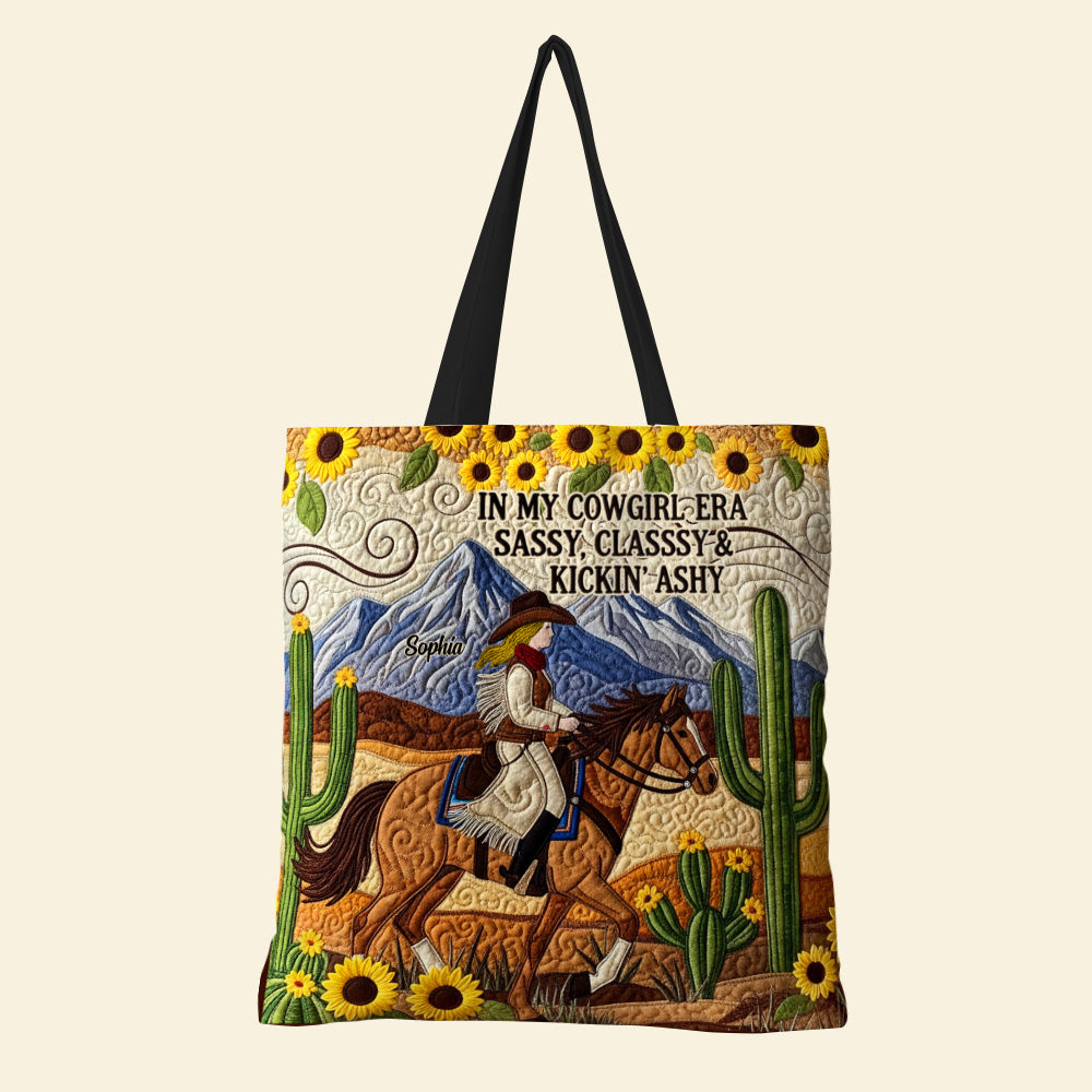 In My Cowgirl Era - Personalized Wild Cowgirl Aesthetic Tote Bag Tote Bag PopCulturePrints