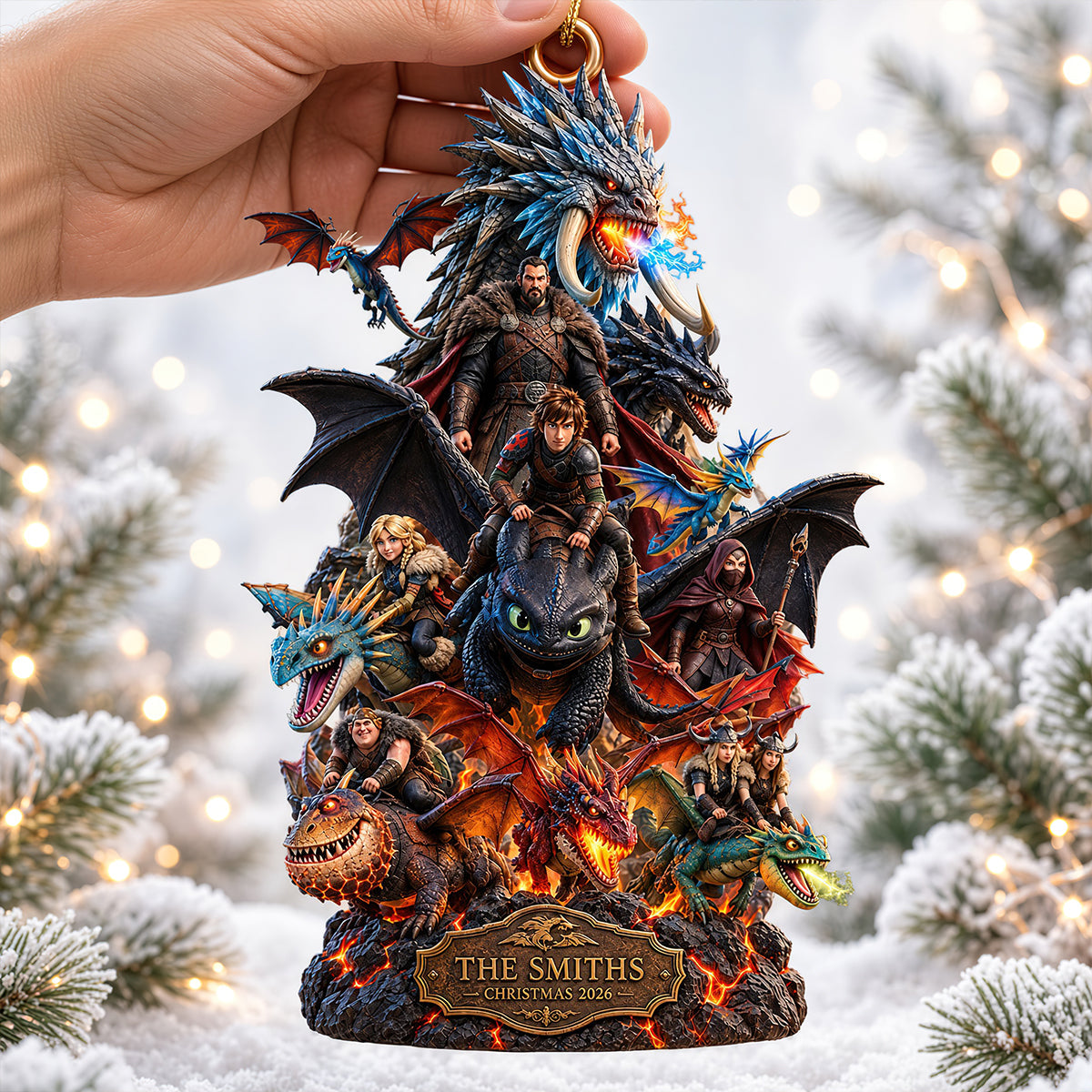 “Unleash the Legend!” - Personalized Legendary Creatures Trainer Ornament - Unique Gift for Fantasy Lovers, Kids, and More