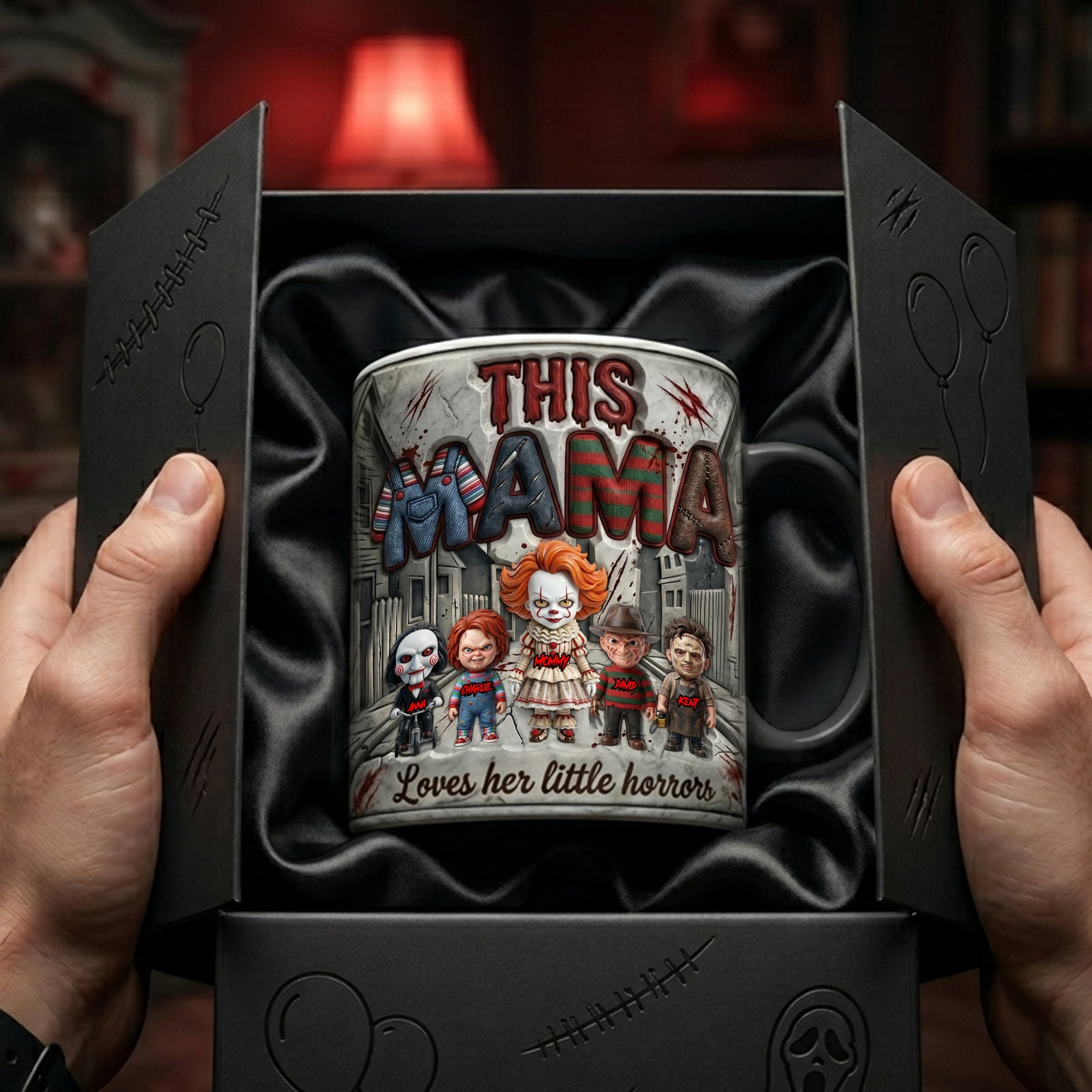 Mama’s Little Horror - Personalized Coffee Mug for Moms Who Love the Spooky Coffee Mug PopCulturePrints