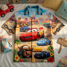 Load image into Gallery viewer, “Fuel Your Passion with Style” - Racing Crew Hawaiian Shirt, Personalized Gift for Auto Enthusiasts
