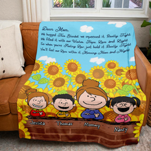Load image into Gallery viewer, Custom Cozy Blanket for Mom with Cartoon Family Design Blanket PopCulturePrints
