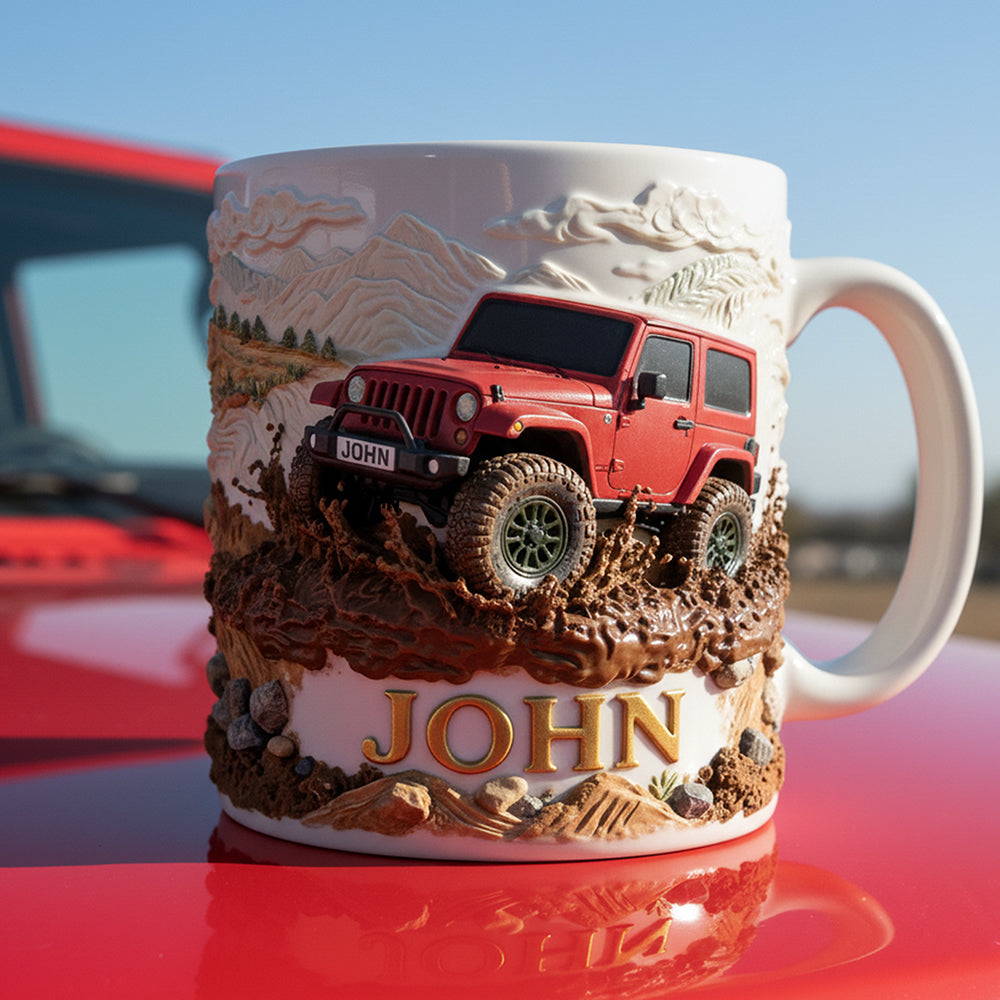 “Adventure Awaits” - Off-road Coffee Mug - Personalized Gifts for Off-road Lovers Coffee Mug PopCulturePrints