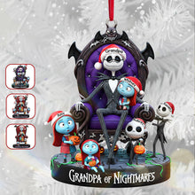 Load image into Gallery viewer, &quot;Celebrate Family and Fun with Our Unique Ornament&quot; - Personalized Christmas Ornament for Grandparents - Custom Gift for Kids, Grandchildren, and Any Family Member Ornament PopCulturePrints
