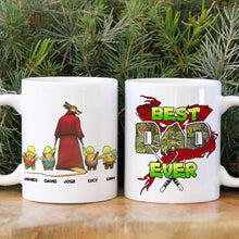 Load image into Gallery viewer, Personalized Cool Dad Coffee Mug with Cartoon Characters Coffee Mug PopCulturePrints
