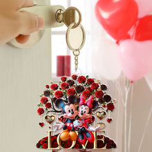 Load image into Gallery viewer, Romantic Personalized Acrylic Keychain for Couples - Valentine&#39;s Day Gifts Keychains PopCulturePrints
