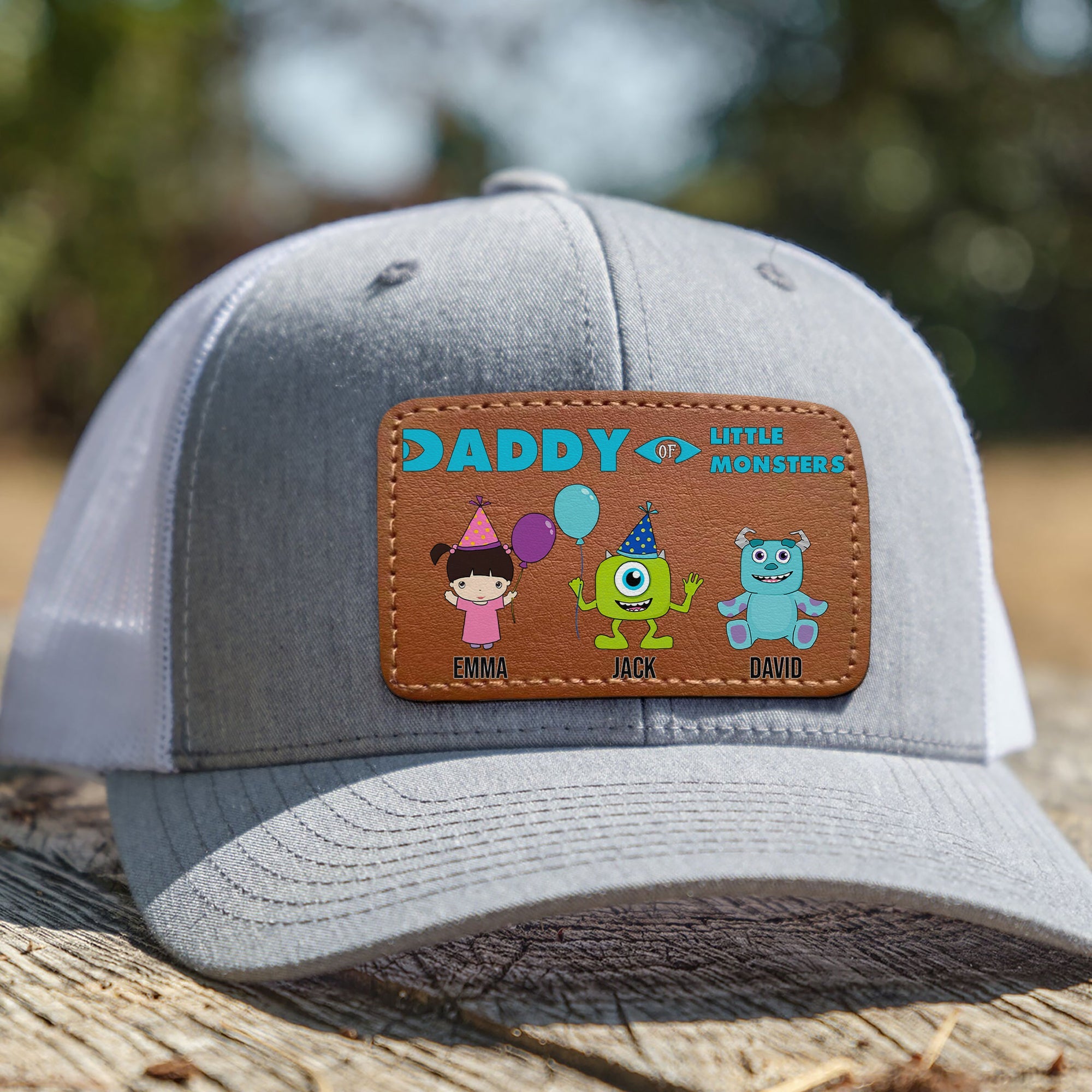 Custom Dad Hat with Leather Patch - Personalized Gift for Father's Day