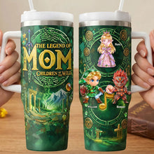 Load image into Gallery viewer, The Legend of Mom: Children of the Wild - Personalized Fantasy Mother's Day Gift 40oz Tumbler Tumbler Cup PopCulturePrints
