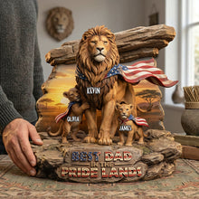 Load image into Gallery viewer, "Dad Just Like A Normal Dad Except Much Cooler" - Personalized Blanket Gift for Dad, Grandpa, Hunters Shaped Plaques PopCulturePrints
