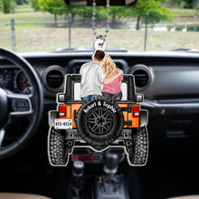 Load image into Gallery viewer, Personalized Couple Car Ornament - Custom Names
