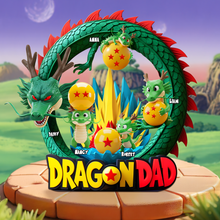 Load image into Gallery viewer, &quot;A Gift for the Legendary Dragon Dad – Personalized Acrylic Plaque for Fathers and Grandfathers!&quot; Shaped Plaques PopCulturePrints
