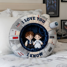 Load image into Gallery viewer, "I Love You!" Custom Shape Pillow - Personalized Gift for Couples, Friends &amp; Family Pillow PopCulturePrints
