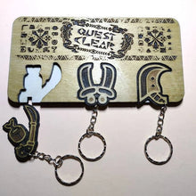 Load image into Gallery viewer, Quest Clear Key Holder - Unique Gift for Gaming Fans
