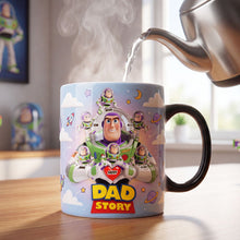 Load image into Gallery viewer, “To Infinity and Beyond!” - Personalized Space Hero Dad Magic Coffee Mug - Perfect Gift for Dad and Grandpa Coffee Mug PopCulturePrints
