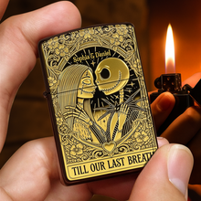 Load image into Gallery viewer, Till Our Last Breath - Personalized Skeleton Couple Lighter Lighter PopCulturePrints
