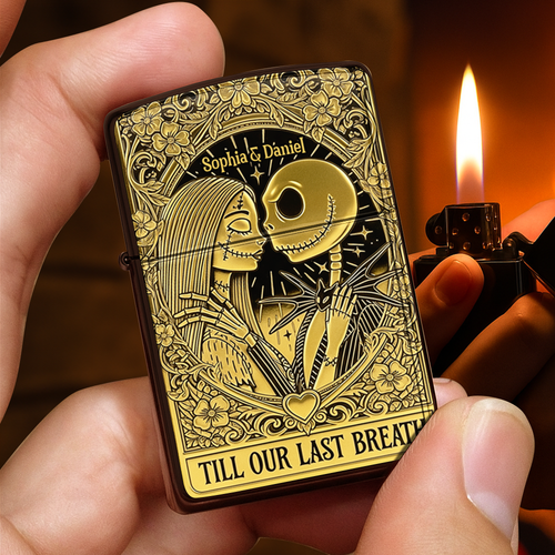 Till Our Last Breath - Personalized Skeleton Couple Lighter Lighter PopCulturePrints