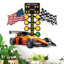 Load image into Gallery viewer, Feel the Need for Speed - Drag Racing Metal Sign, Customizable Gift for Racing Enthusiasts Metal Signs PopCulturePrints

