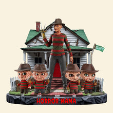 Load image into Gallery viewer, Horror Mama - &#39;A Unique Tribute to the Scary Side of Motherhood&#39; - Personalized Acrylic Plaque, Gift for Mom, Grandma &amp; Horror Fans Shaped Plaques PopCulturePrints
