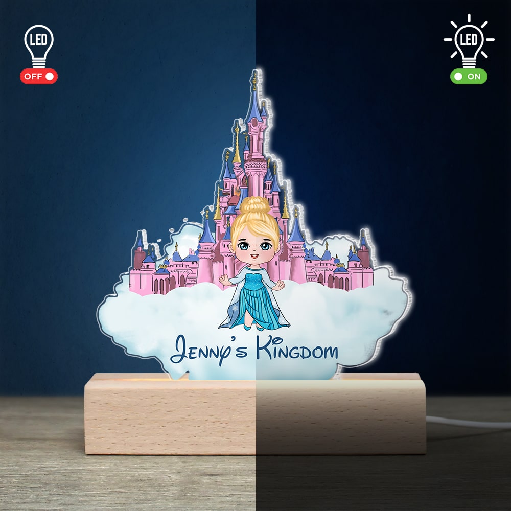 Personalized 3D LED Castle Light for Kids - Custom Name Gift Led Night Light PopCulturePrints