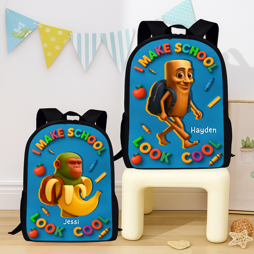 Unlock Creativity: Mindbot Characters Luxury Backpack - Personalized School Bag for Kids Backpack PopCulturePrints