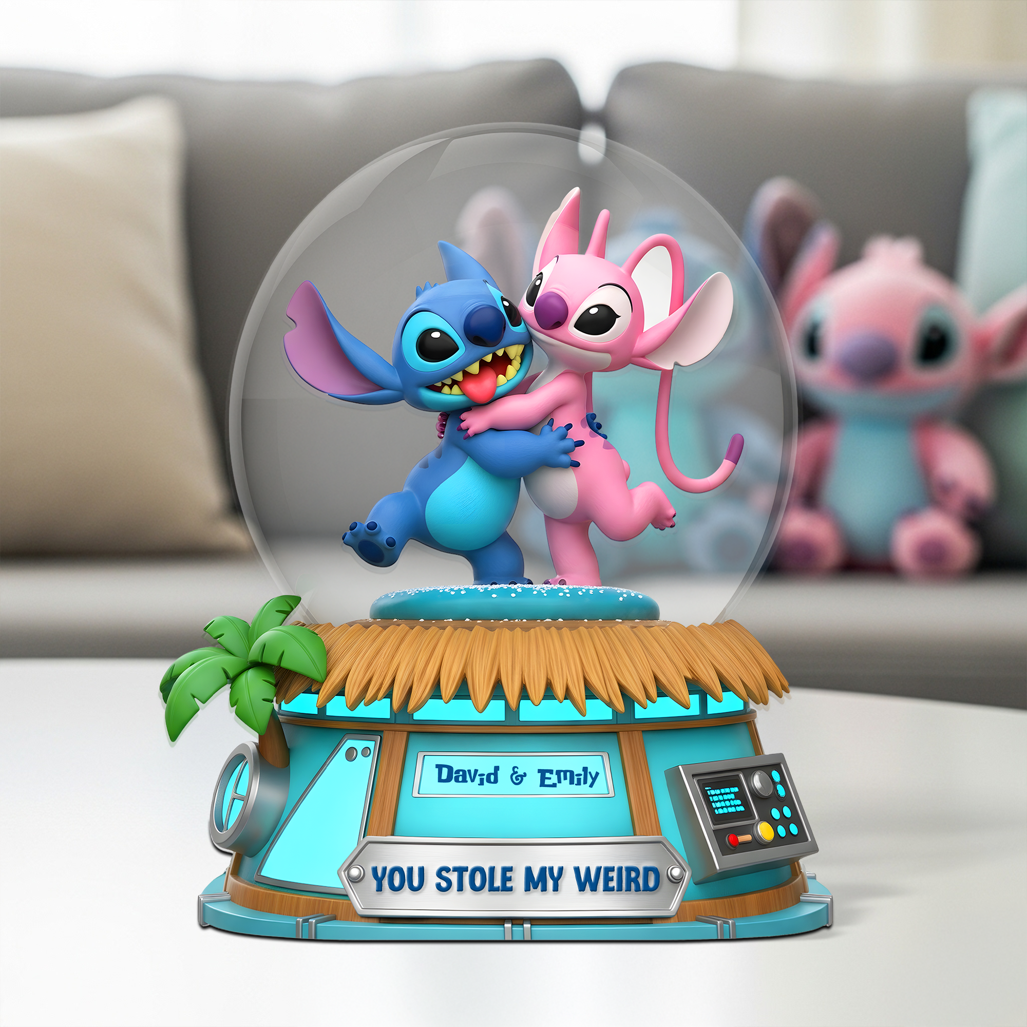 "You Stole My Weird" - Personalized Couple Acrylic Plaque - Unique Gift for Couples, Friends, and Loved Ones Shaped Plaques PopCulturePrints