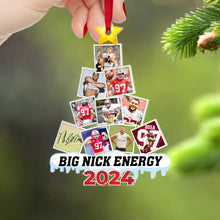 Load image into Gallery viewer, Personalized Football Fans Christmas Ornament - Custom Photo Gift
